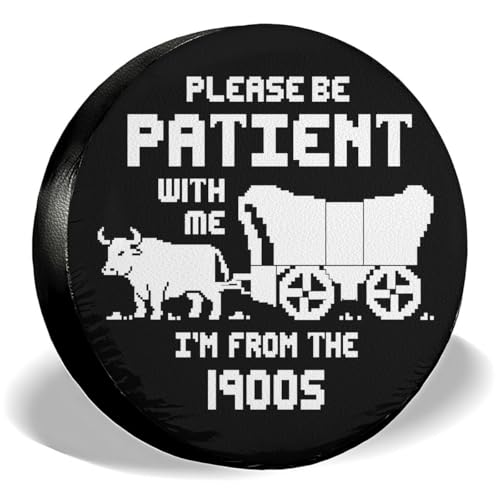 Image of GENANY Funny Quote Father's Day PVC Spare Tire Cover for RV Trailer, Waterproof, No Camera Hole, Size 16 Fits 29-31 Inch