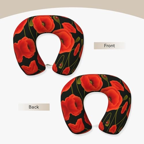 Almohada de poliéster para cuello y hombros negra miniatura 3
