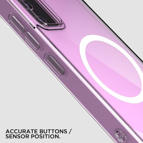 Image of Pikkme Back Cover for Samsung Galaxy S20 Fe 5G Mag-Safe Shockproof PC + TPU Protective Case Magnetic Support Bumper Case (Transparent Mag-Safe)