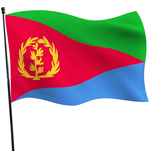 Drapeau érythréen avec œillets robustes cousus machine pour fête