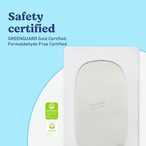 Image of Graco Premium Waterproof Crib and Toddler Mattress Protector (1 Pack) - GREENGUARD Gold Certified, Machine-Washable & Dryer-Friendly, Waterproof Sleep Surface, Fits Baby Crib & Toddler Bed Mattress