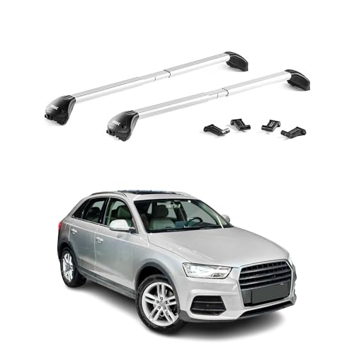 Barres de toit pour Audi Q3 8U 2011-2018 OMAC transversales alu argent
