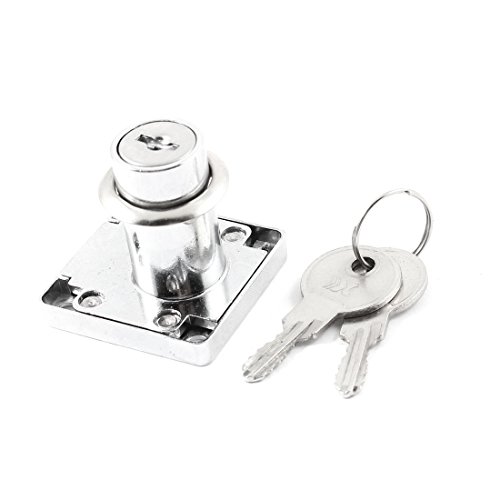 Image of Aexit 40mm x Padlocks & Hasps 40mm Base Keys Turning 180 Degrees Metal Lock for Keyed Padlocks Drawer Locking
