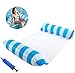 YOZEB Pool Floats Spielzeug Hängematte Aufblasbarer Pool Stuhl 4-in-1 Whirlpool Matten Pool Spielzeug Lilo Aufblasbar für Erwachsene Kinder Pool Hängematte Geschenk (Blue)