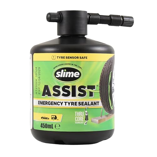 Slime Assit 10188-51, Botella Universal de 450mL de Sellador de Calidad OEM, para Reparación de Emergencia de Pinchazos, inserción automática, Recambio para Kit Smart Repair Plus