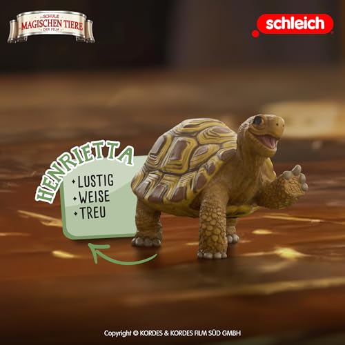 schleich DIE Schule DER MAGISCHEN Tiere | Henrietta 14910 | Tierfigur Schildkröte aus dem Film | detailgetreue Sammelfiguren | Geschenk für Kinder & Sammler | ab 3 Jahre | 7 x 4 x 5 cm