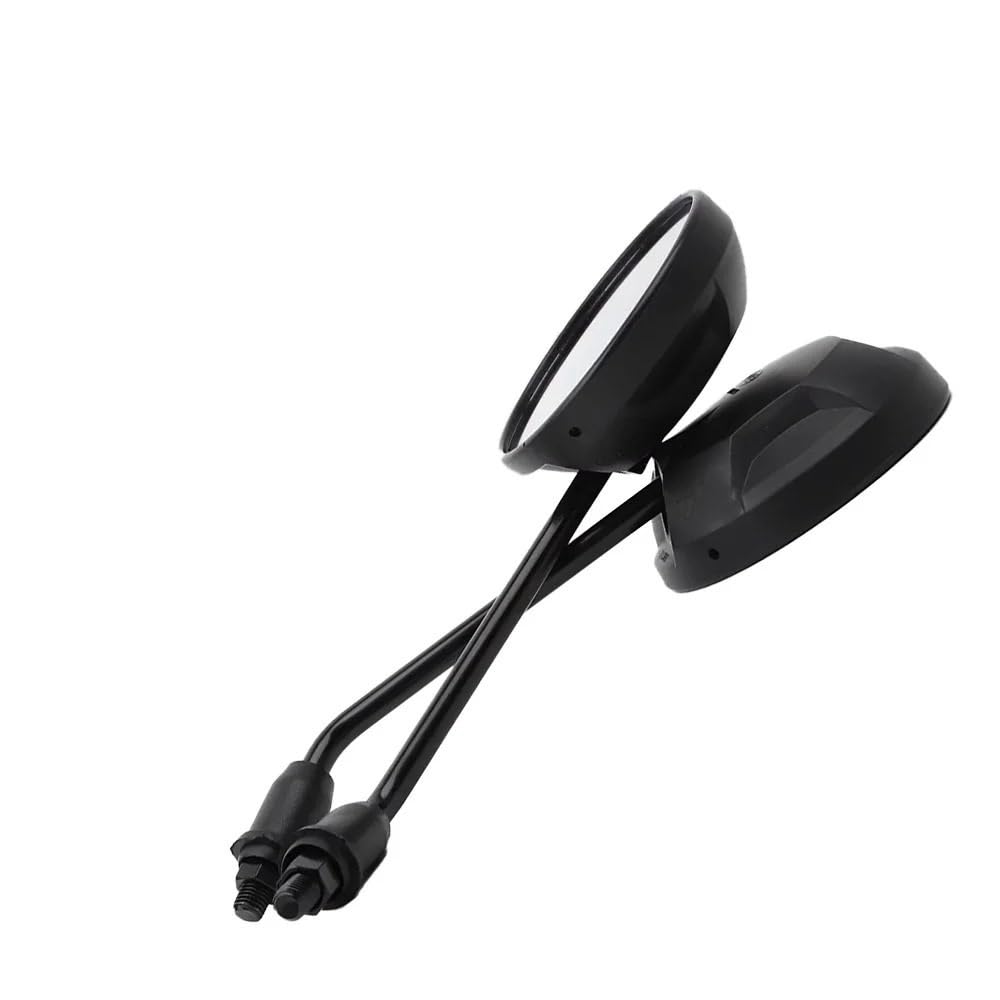 Motocyklowe Lusterka Wsteczne Moto Lusterko końców Pasuje Do MSX125 Grom Do Uniwersalnych Lusterek Wstecznych Pasuje Do CMX 300 Rebel X War 10mm(Black)