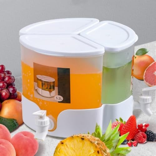 Dispensador De Bebidas De 3,5 L Con Grifo - Para Nevera, Ideal Para Limonada, Jugos O Té Frío, Material PP