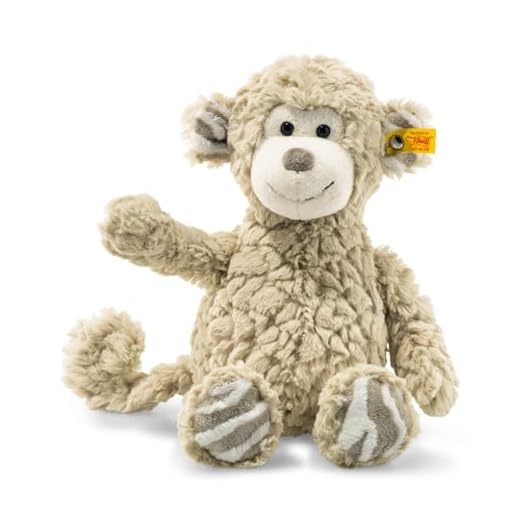 Steiff Bingo AFFE - 30 cm - Kuscheltier für Kinder - Plüschaffe - weich & waschbar - beige (060298)