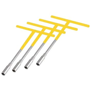 H9 Hex T - Type Handle Spanner Socket Wrench Deep Reach Nut Driver for Automobiles/Bike/Car Repair goti Tools Kit (Hex 8, 10, 12, & 14 mm, 1)