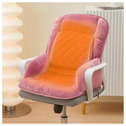 USB Heated Seat Cushion for Office Chair, Heated Seat Pad with Lumbar Support, Large Heating Area...