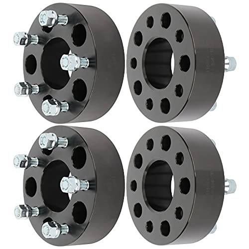 ECCPP 4PCS 2" 5 Lug Wheel Spacer 5x4.75 5X120.65 Wheel Spacers Kits 12x1.5 Studs 70.5mm fits for Jimmy for Sonoma Wheel Spacer for GTO for Firebird Wheel Spacers