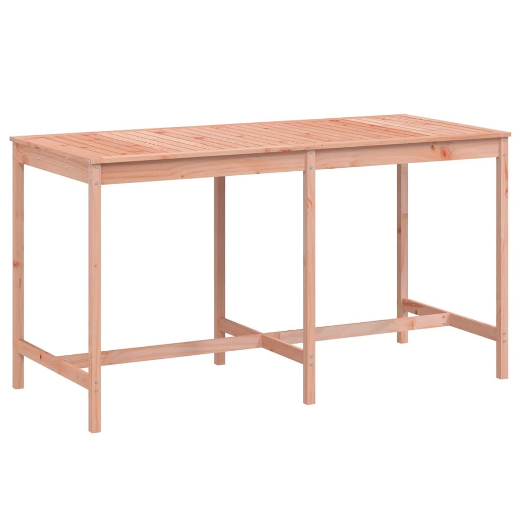 Klasyczny stół ogrodowy z litego drewna daglezji, 203,5 x 90 x 110 cm, stabilna drewniana rama na taras, balkon i do ogrodu, wytrzymały blat stołu do napojów i dekoracji