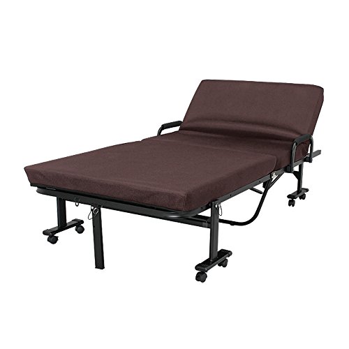 アイリスオーヤマ ベッド 折りたたみベッド シングル 収納 高反発 ハイタイプ 完成品 ブラウン OTB-KRH