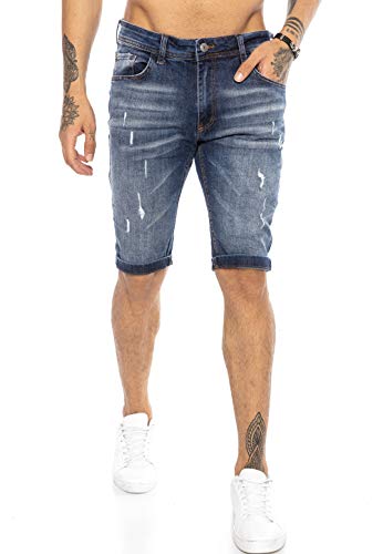 Jeans courts Redbridge pour homme look détruit confortable