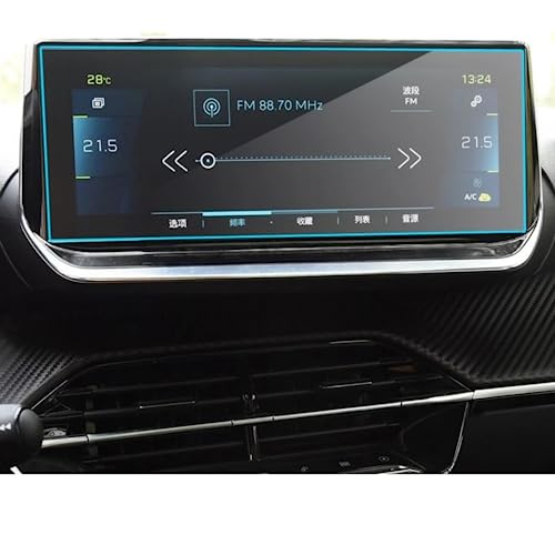 Film de navigation de GPS en verre pour Peugeot e-2008 protégeant l'écran des trajets en famille