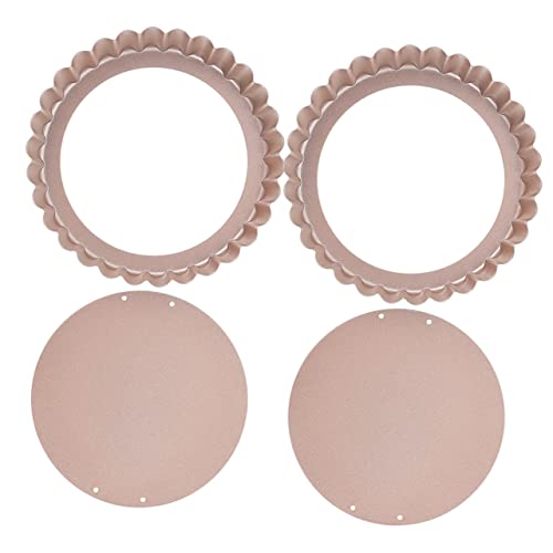 VINTORKY Easy Release Tart Baking Pans Non-stick Quiche Pans with Removable Bottom for Home Restaurant