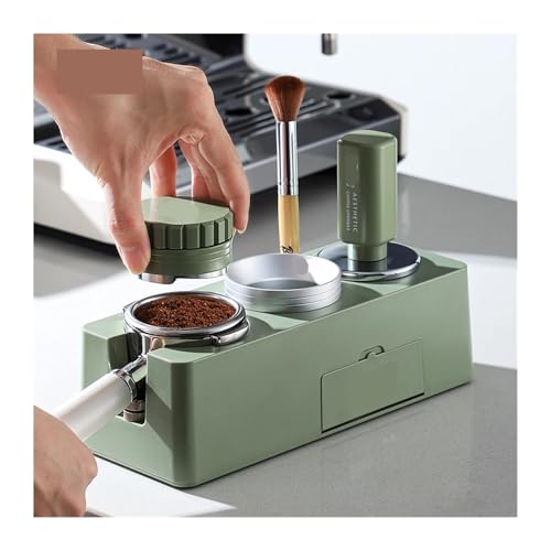 Kaffeemaschinen-Pulverpressbasis, Pulververteiler, Dreiteiliges Set, Elastischer Pulverhammer, Klopfeimer-Werkzeugsatz, Kompatibel Mit Bincoo Gykf1952(Green-58mm) 6 Kaffeemaschinen-Pulverpressbasis, Pulververteiler, Dreiteiliges Set, Elastischer Pulverhammer, Klopfeimer-Werkzeugsatz, Kompatibel Mit Bincoo Gykf1952(Green-58mm)