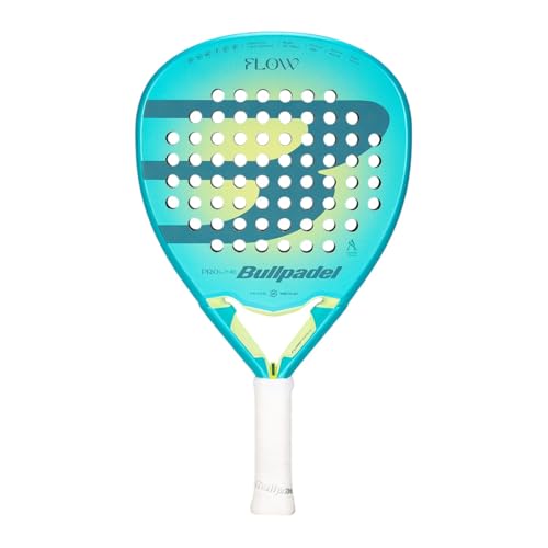 BULLPADEL Padel Racket Flow Women 2025 | Diamond Shape Pala Padel | Fibrix Hybrid Fiber & MultiEva Core | FlowForce Heart & Rough 3D Grain Finish | High Power & Vibration Control w/Vibradrive System