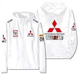 三菱レーシング JDMEvo 修正された車の車の愛好家ジャケット男性と女性のための秋と冬のフード付きトップスジャケットF1コートジャケット