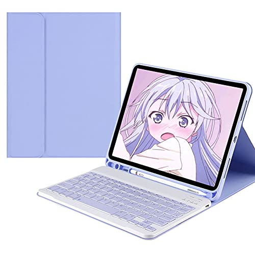 QYiiD Clavier Étui pour iPad Mini 5/ Mini 4, Housse Coque de Protection avec Détachable sans Fil Wireless AZERTY Clavier pour Pad Mini 1 / Mini 2 / Mini 3,...