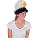 Bald Eagle Animal Hat, Realistic Plush Bird Costume Headwear - One Size