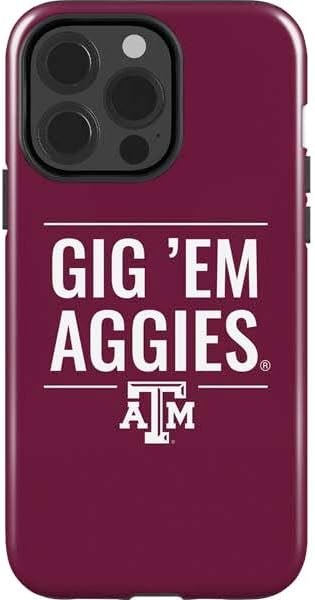 Skinit Impact Phone Case Compatible with iPhone 14 Pro - Officially Licensed Texas A&M University TAM Design