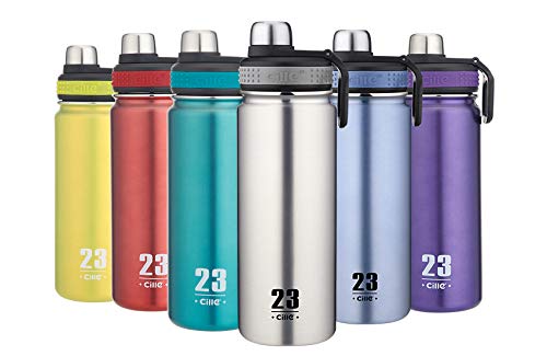 CILLE Water Bottle 24oz Hot Water Bottle Stainless Steel BPA Free Insulated Water