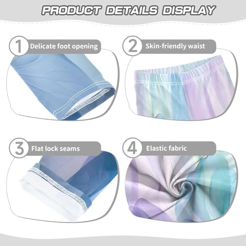 Bolaz Toddler Girls Leggings Printed Yoga Pants Leggings Watercolor Flowers for Kids3