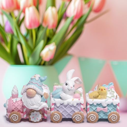 Lapin de Pâques et train décoratif Hodao : la solution pour une table festive réussie