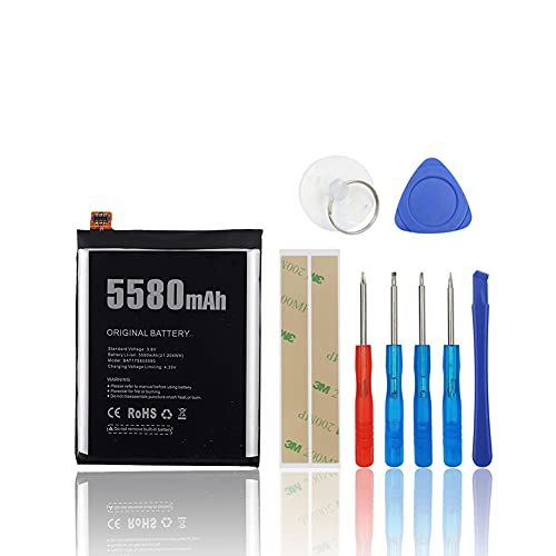SwarKing Batería de repuesto compatible con DOOGEE S60 / S60 Lite BAT17S605580 con kit de...
