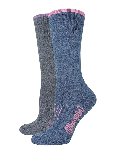 Wrangler Ladies CoolMax Full Cushion Marl Boot Socks 2 Pair Pack