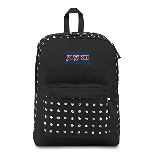 JanSport Superbreak Backpack - Black Sketch Dot - Classic, Ultralight