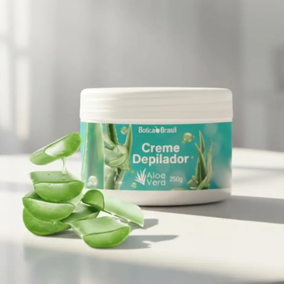 Creme depilador com Aloe Vera Botica Brasil 250g
