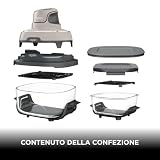 Ninja CRISPi Freidora de Aire portátil, 3,8 l, 4 en 1, freír con Aire, Asar, Mantener Caliente y gratinar, compacta, Incluye 2 recipientes de Vidrio extraíbles y Tapas, 1700 W, Piedra, FN101EUST - 4