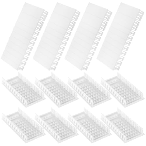 12 Piezas Tiras de Cobertura para Cuadro Eléctrico, Cubrehuecos Modulares Ciegos para Caja de Fusibles, Compatible con Schneider, Hager, Legrand