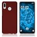 Produktbild PhoneNatic Case kompatibel mit Huawei Nova 3 - Hülle rot gummiert Hard-case Cover