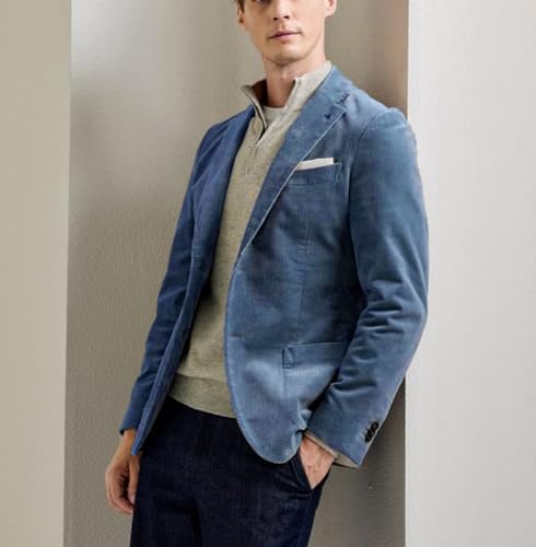 Retro Corduroy Sport Jacket Men Slim Fit Two Button Casual Sports Coat2