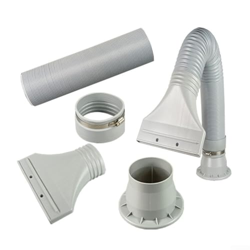 Manguera de escape flexible 0 7 1 7 m ajustable para aire acondicionado, secadoras, estaciones de trabajo de pintura y ventilación con diámetro de 100 mm (HS-E420H)