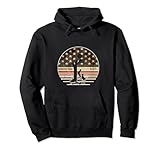 Patriotic Coon Hunting Dogs American Flag Pullover Hoodie