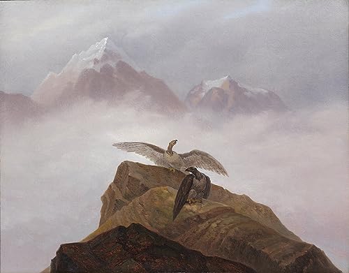 Poster toile Fantasy From the Alpine World Carl Gustav Carus 50x70cm tableau décoration