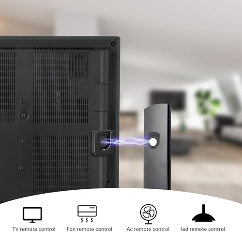 6 Stück Magnetische Fernbedienungshalter, Starker Magnethalterung, Wandmontage Fernbedienungshalter für Fernseher, Ventilator, Klimaanlage, Fernbedienungshalter mit selbstklebender Rückseite(Schwarz)
