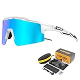 【MULTIFUNKTIONALE ANLÄSSE】 Diese sportbrille ist perfekt für radfahren, baseball, laufen, MTB, triathlon, autofahren, skifahren, mountainbiking, angeln, golf, wandern, BMX und andere aktivitäten.