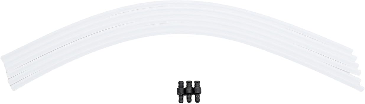 Silicone Milk Tubes Hoses, Replacement Milk Hoses, Coffee Machine with 6pcs & 3 Connectors, Compatible with 3 8 9 E60 E80 X8 Z5 Z6 Z8, Ideal for Coffee Machine