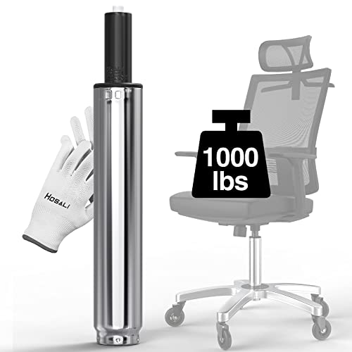 Image of HOSALI Office Chair Cylinder Replacement, Heavy-Duty Office Chair Replacement Parts Gas Lift Cylinder, Highest End Class 4 Hydraulic Pneumatic Shock Piston, Universal Size Fits Most Chairs