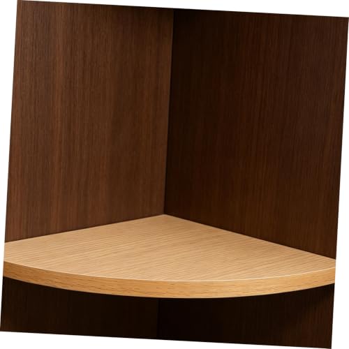 Estante esquinero de madera de estructura estable y montaje sin taladro (2 piezas) 4