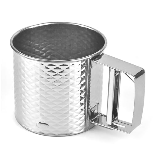 Puderzuckerstreuer,Mehlstreuer,Kakaostreuer, Schokoladenstreuer Puderzuckermühle Mehlsieb Feines Mehlsieb Küchensieb Streuer Einhand Mehlsieb Edelstahl Puderzuckersieb Einhand Puderzucker Mühle Puderzuckerstreuer,Mehlstreuer,Kakaostreuer, Schokoladenstreuer Puderzuckermühle Mehlsieb Feines Mehlsieb Küchensieb Streuer Einhand Mehlsieb Edelstahl Puderzuckersieb Einhand Puderzucker Mühle