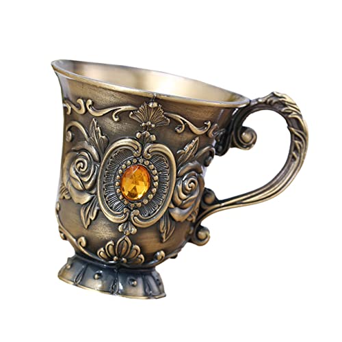 LABRIMP Cáliz De Vino Retro De Metal Copa Vintage Para Fiestas Para Vino Tinto y Champán Diseño Elegante y Duradero Para Celebraciones y Cenas Especiales