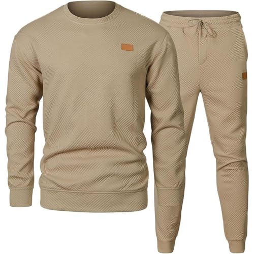 Survêtement homme en jacquard premium avec sweats à capuche coupe ajustée
