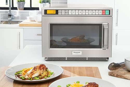 Panasonic NE-1853 Commercial Microwave, with Programmable Touch Pads and 15 Power Levels - 1800W - Silver - Image 6